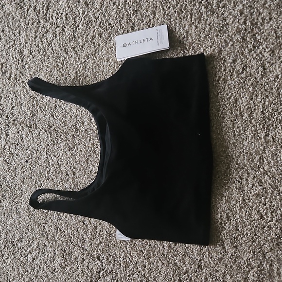 Athleta Other - BRAND NEW | Athleta | Velvet Cut Out Crop A- C | Black